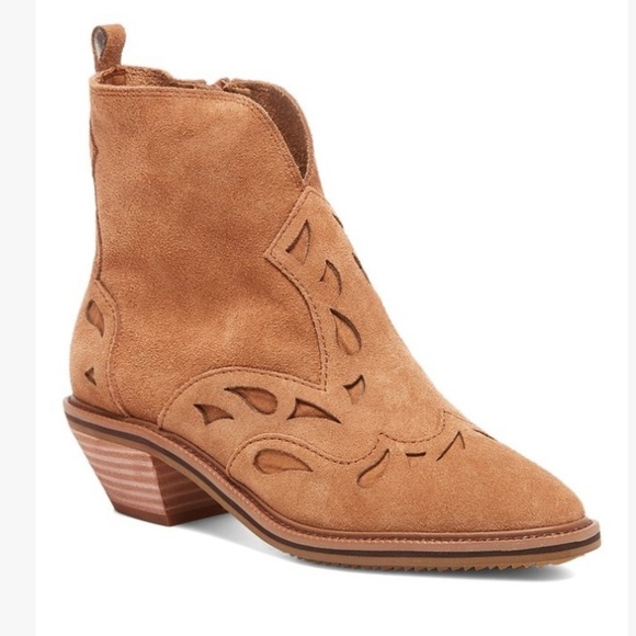 ANTHROPOLOGIE Kelsi Dagger Mocha Cliff Suede Boot8 - Picture 1 of 14